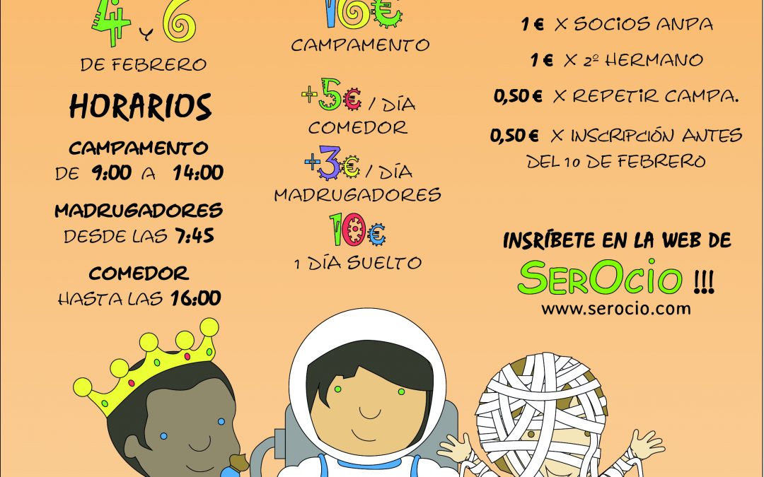 Llegan los CAMPAMENTOS DE CARNAVAL 2019!