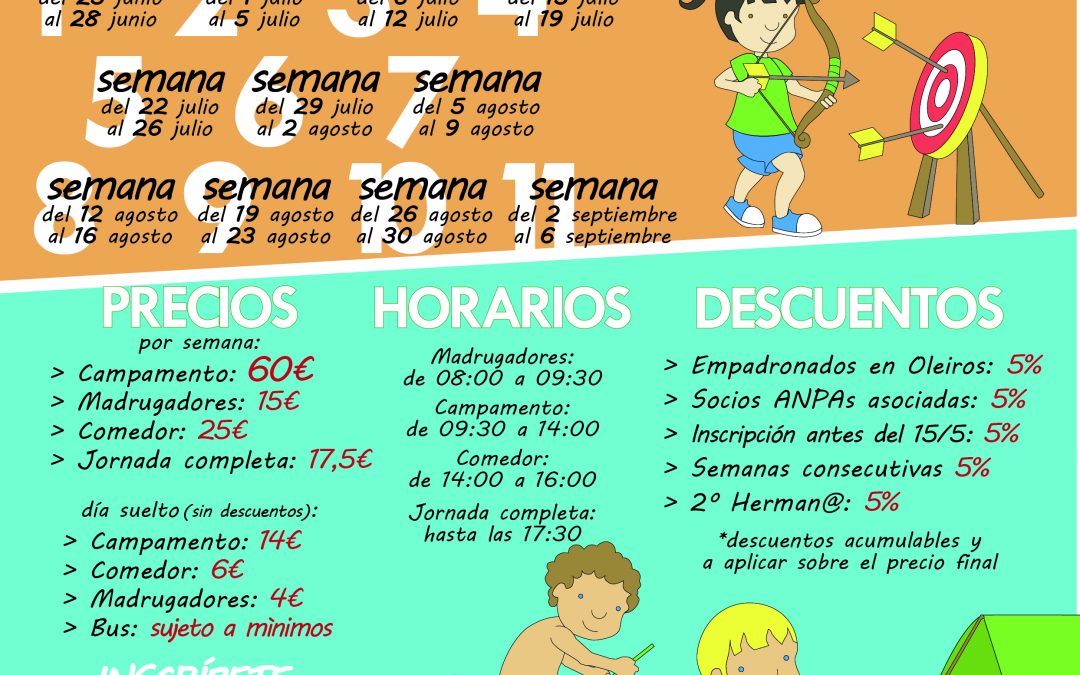 Disponible Inscripción Campamento SerOcio Verano 2019 en ALBERGUE SANTA CRUZ