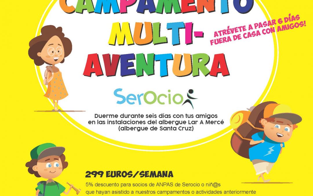 Inscripción Campamento MULTIAVENTURA Verano´19 SerOcio