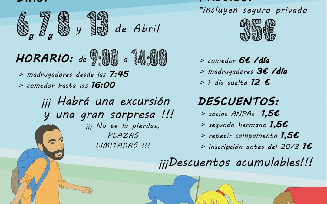 CAMPAMENTOS SEMANA SANTA YA DISPONIBLES