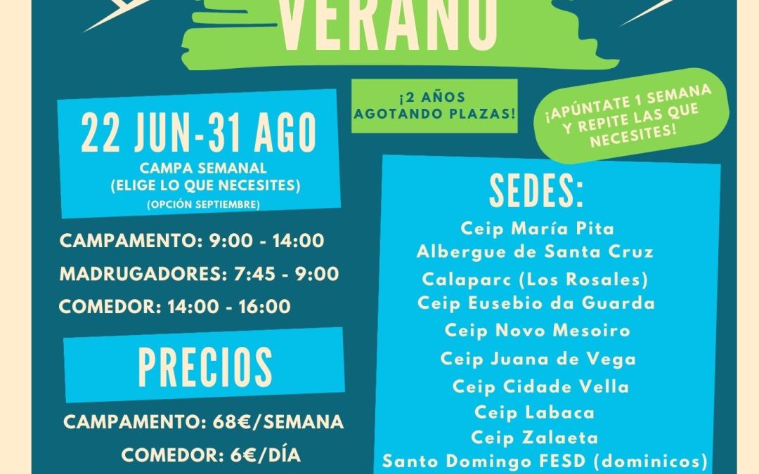 Reserva Plaza Campamento Verano 2023