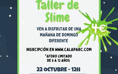 Taller de SLIME en ARTY KIDS by CALAPARC 22 Oct
