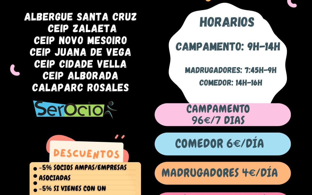 Reserva Plaza Campamento SEPTIEMBRE´24 SerOcio