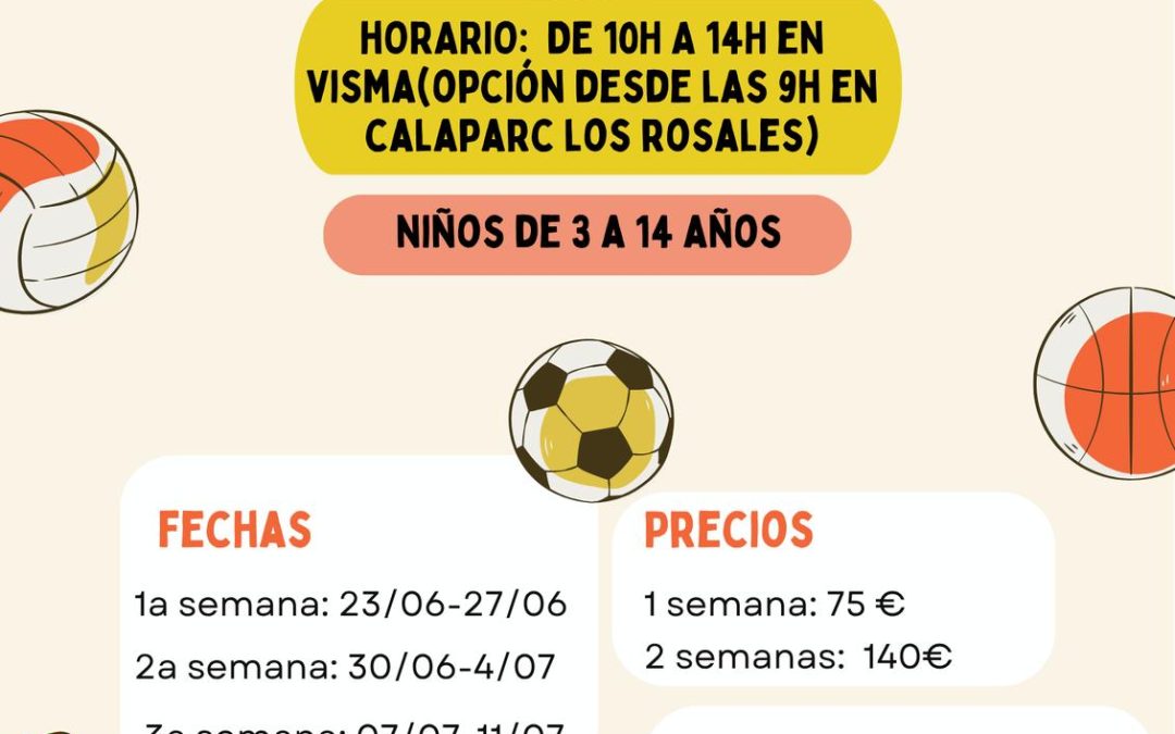 Reserva Plaza Campamento MULTIDEPORTE Y FUTBOL 2025