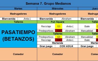 Planing 7º Semana de Campamento