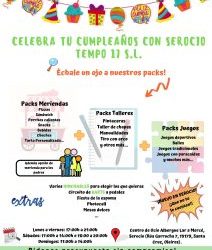 ¡¡NOVEDAD EN SEROCIO!! CUMPLEAÑOS DE 3 A 16 AÑOS
